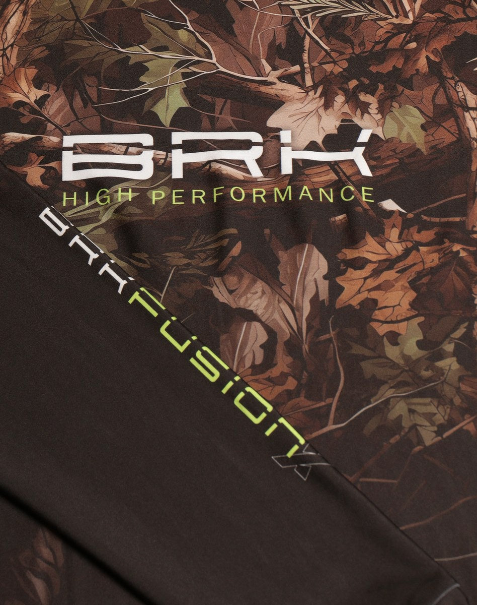 Camisa FusionX Brk Hunter Camu Floresta Preta com Capuz e Proteção UV50+ - Brk Fishing