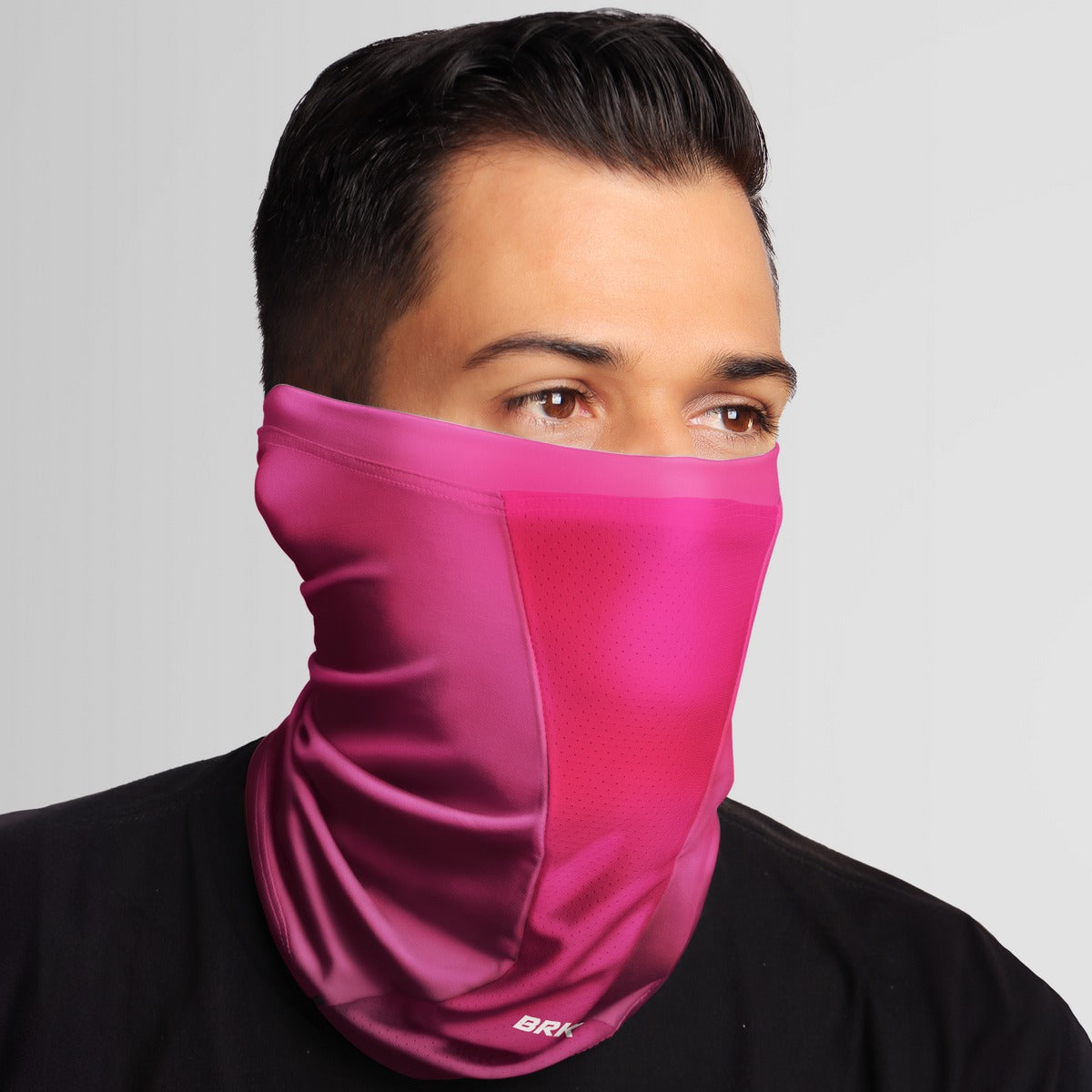 Bandana Balaclava Tubeneck Brk Degradê Rosa com Proteção UV50+ Brk Fishing
