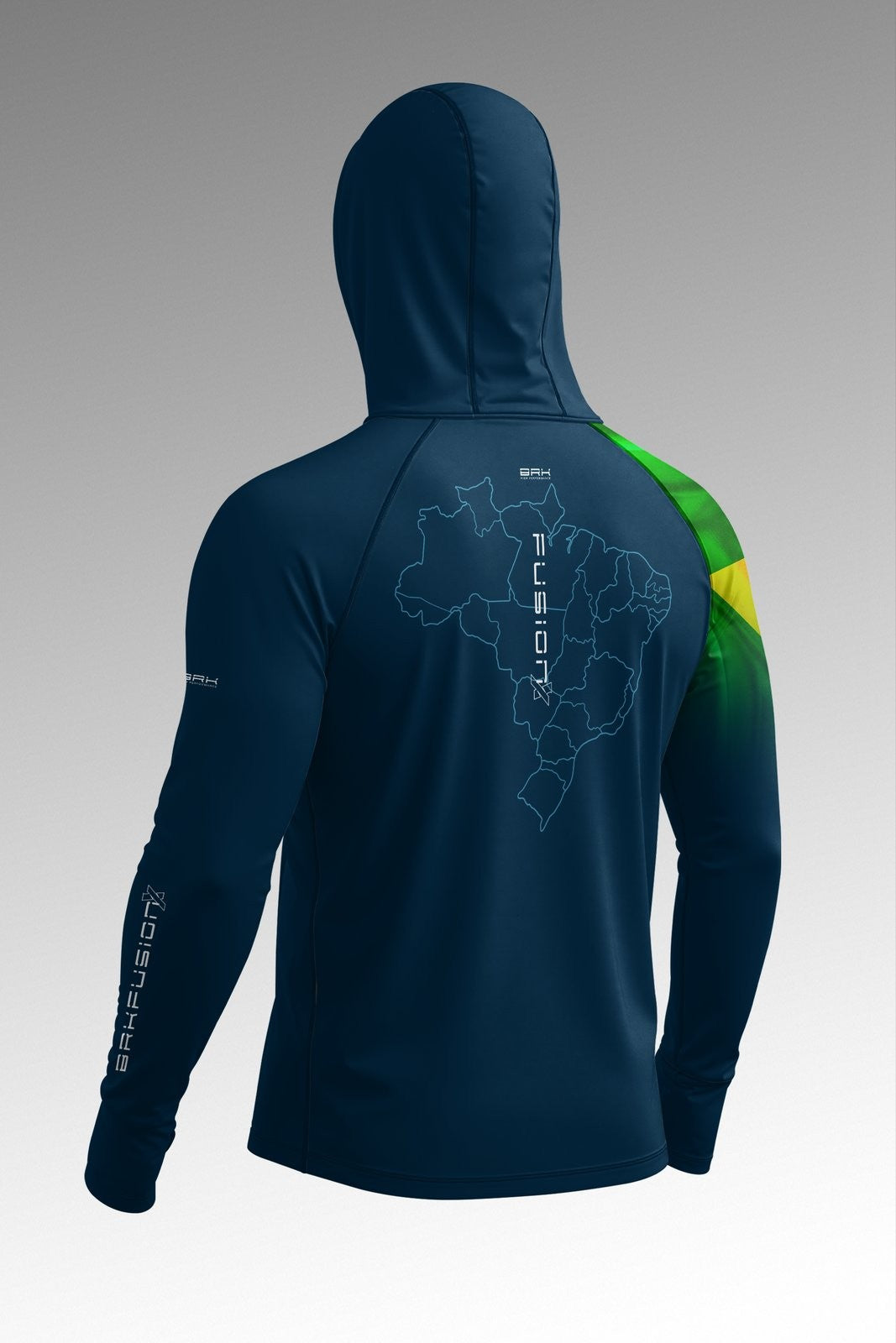 Camisa FusionX Brasil Azul com Proteção UV50+
