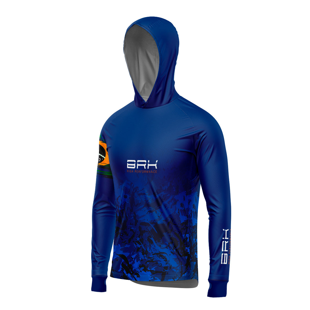 Camisa de Pesca com Capuz Brk Peacock Bass com Proteção Solar UV50+ - Brk Fishing