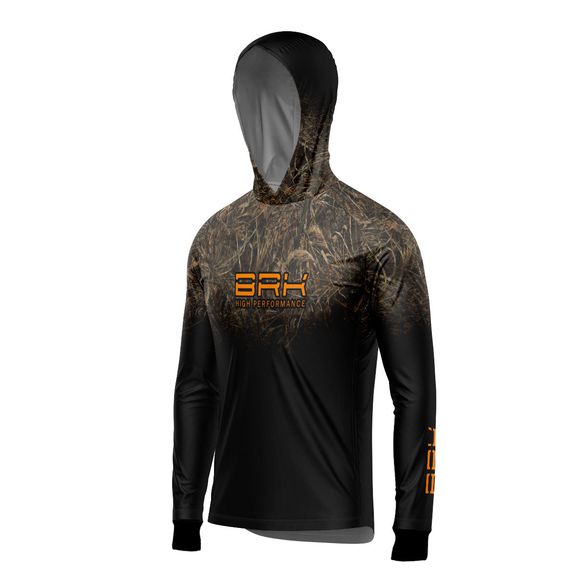 Camisa de Pesca com Capuz Brk Camo Real Tree com Proteção Uv50+ - Tamanho: GG