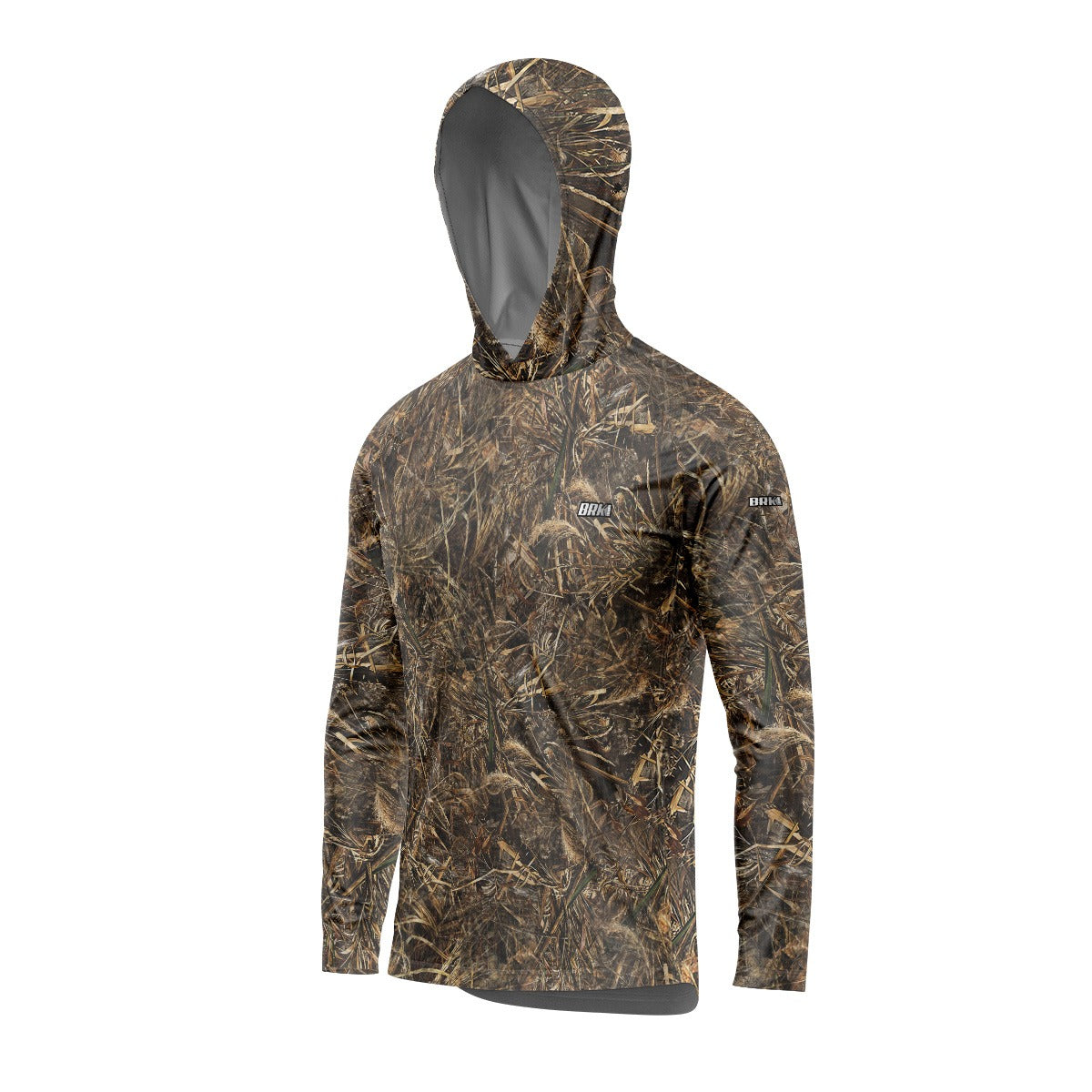 Camisa de Pesca com Capuz Brk Real Tree com Proteção Uv50+ - Tamanho: P