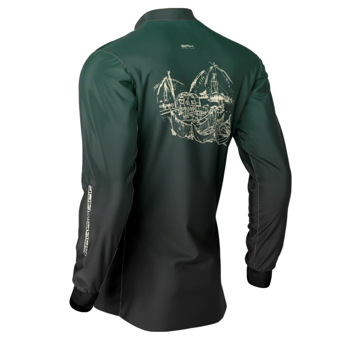 Camisa de Pesca Brk Old Fishing com UV50+ - Brk Fishing