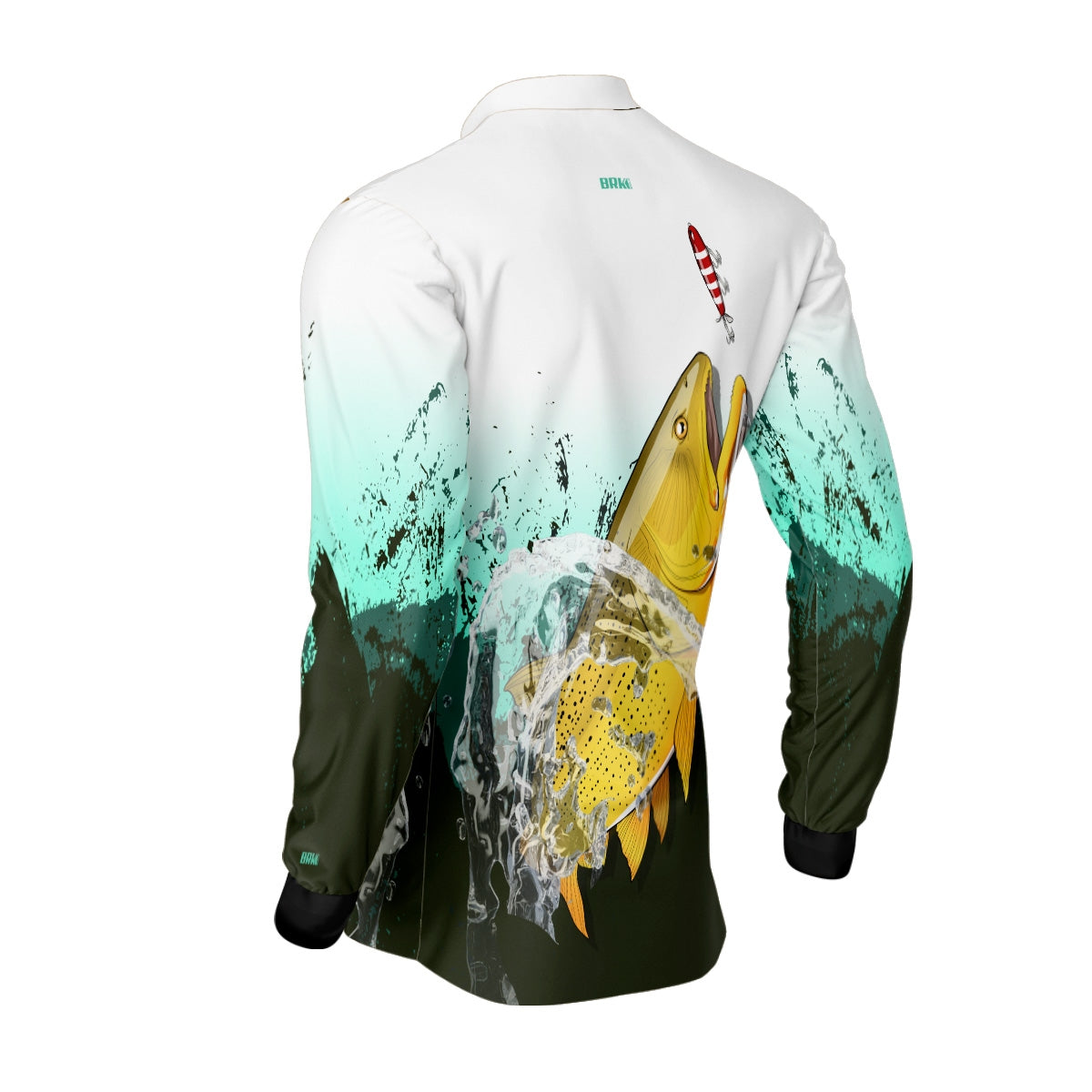 Camisa de Pesca Brk Dourado e Isca com Proteção Solar UV50+ - Brk Fishing