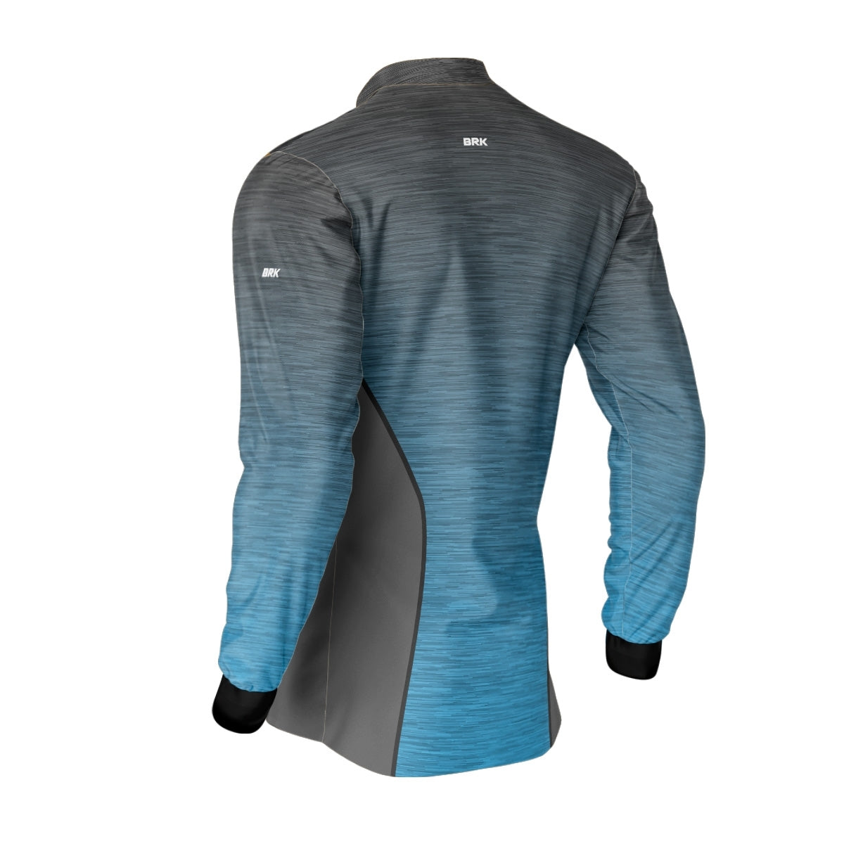 Camisa de Motociclismo Brk Mescla Cinza e Azul com Proteção Solar UV50+ - Brk Fishing