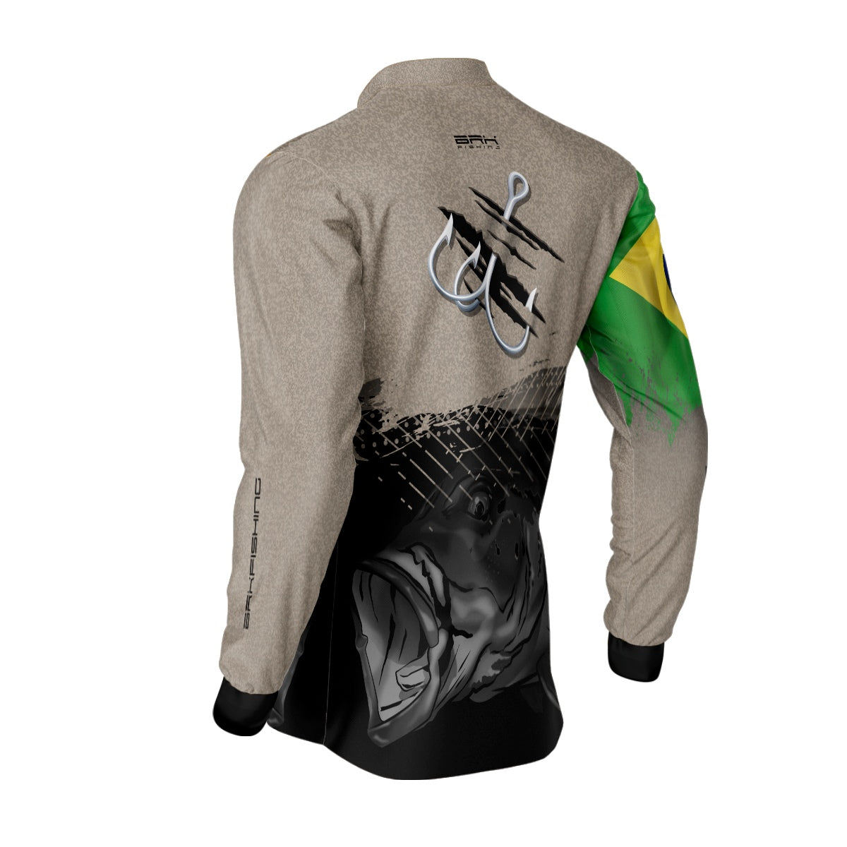 Camisa de Pesca Brk Garateia Tucunaré Brasil com UV50+ - Brk Fishing