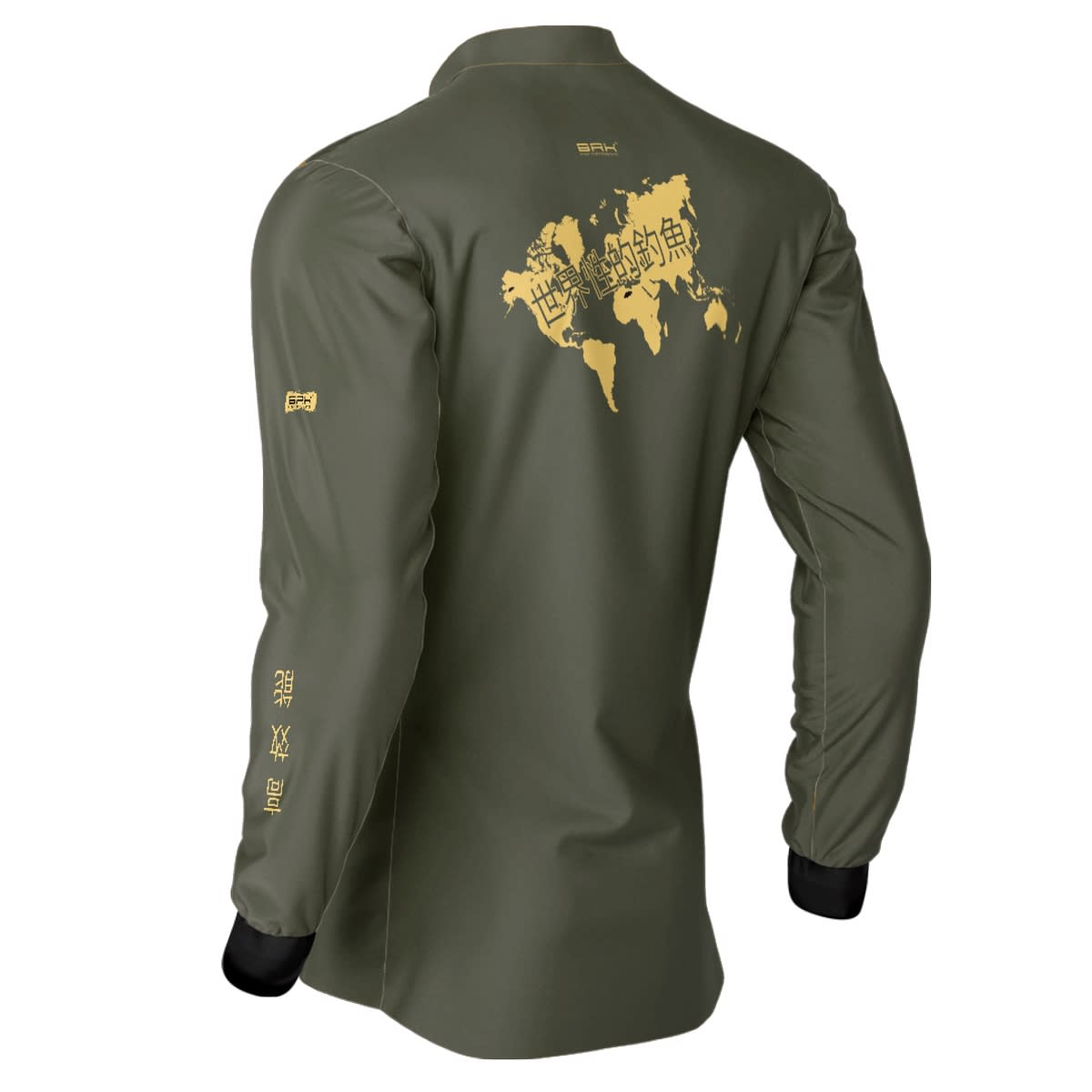 Camisa de Pesca Verde Brk Pesca Mundial com UV50+ - Brk Fishing