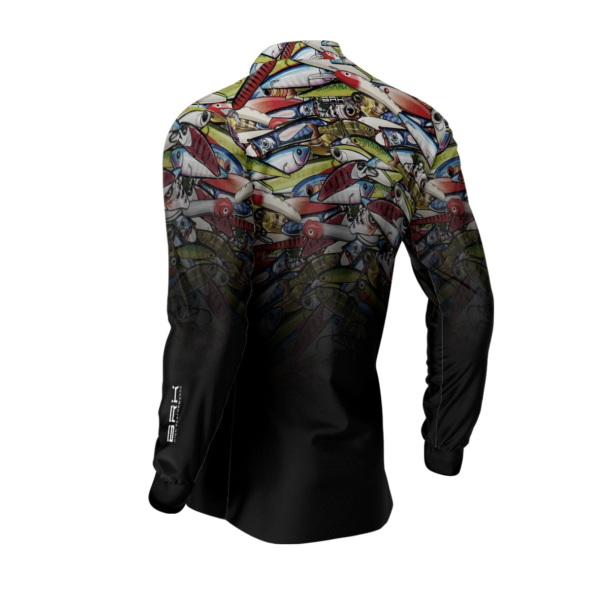 Camisa de Pesca Brk Iscas Coloridas Degradê com UV50+ - Brk Fishing