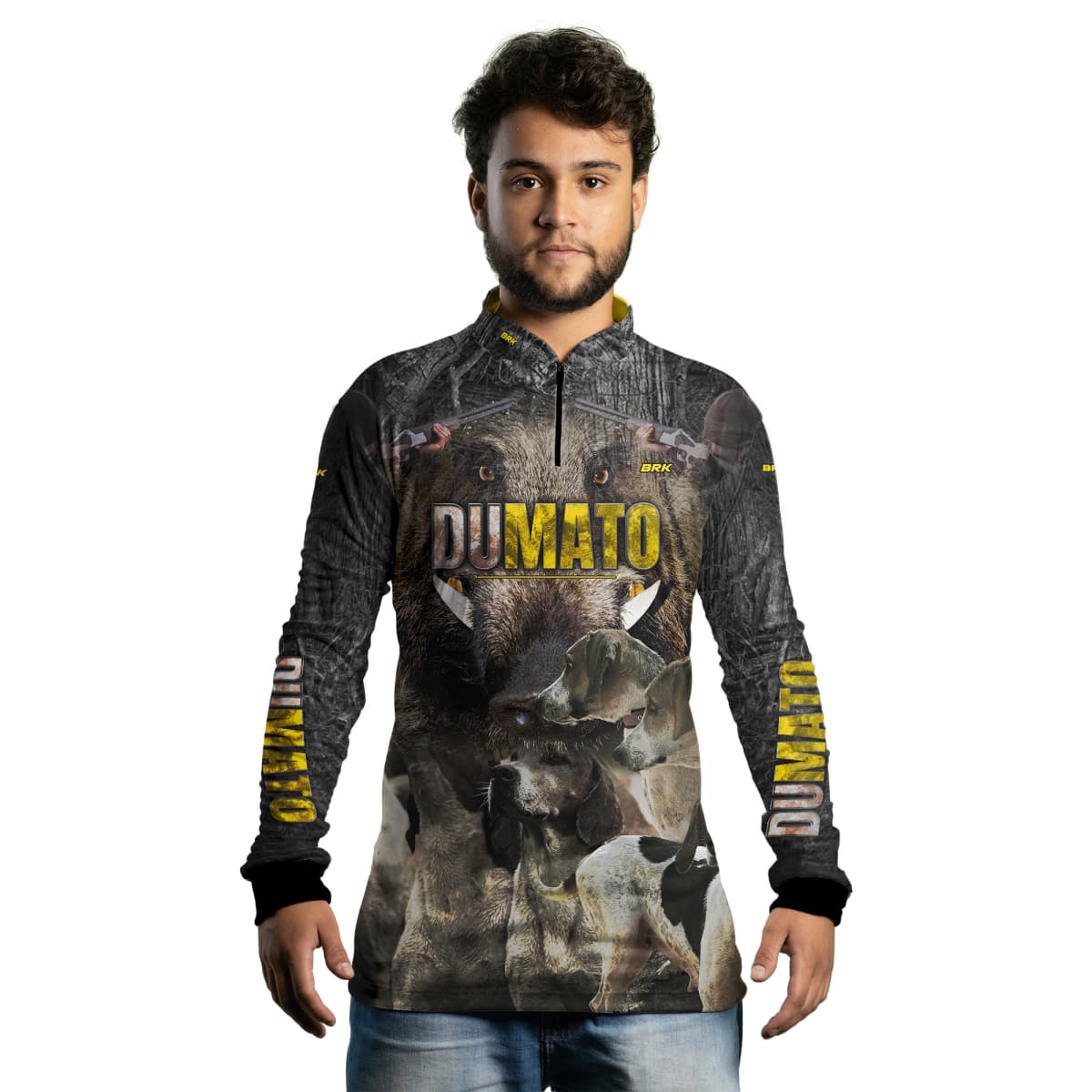Camisa Agro Brk DuMato Javali FoxHound 2.0 com Proteção Solar UV50+ - Brk Fishing