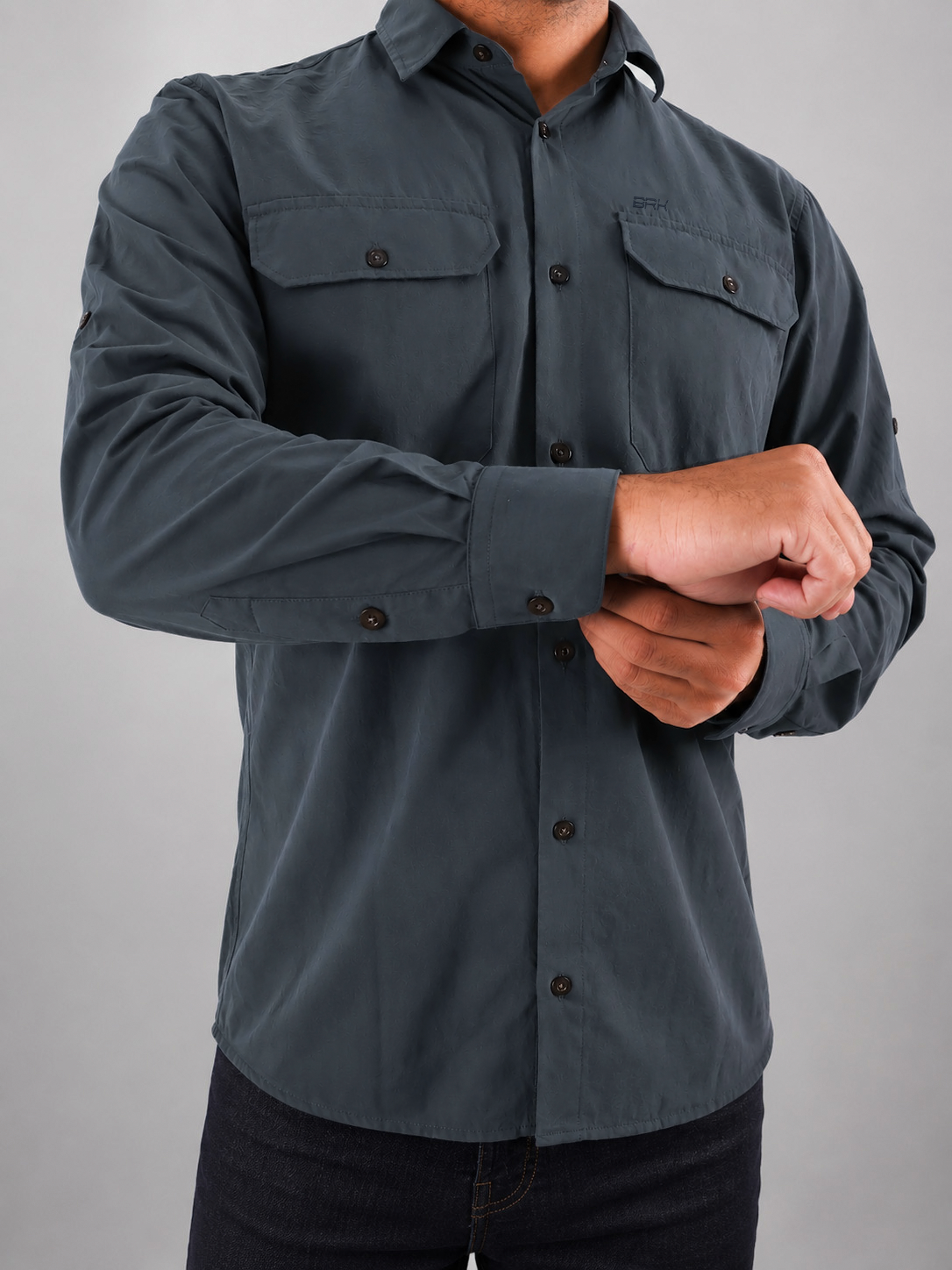 Camisa Adventure Cinza Chumbo com Proteção UV50+