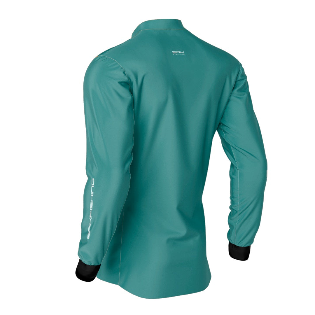 Camisa de Pesca Brk Performance Blue Azul com Proteção Solar UV50+ - Brk Fishing