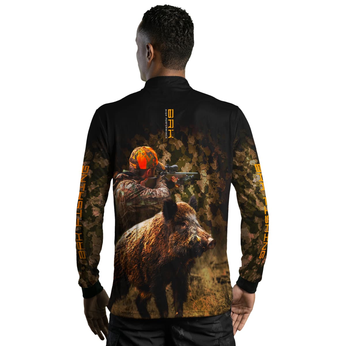Camisa de Pesca Brk Camuflado Wild Boar com Proteção Solar UV50+ - Brk Fishing