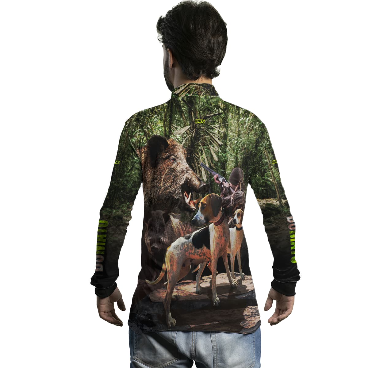 Camisa de Pesca Brk Dumato Javali Foxhound Real Tree com Proteção Solar UV50+ - Brk Fishing