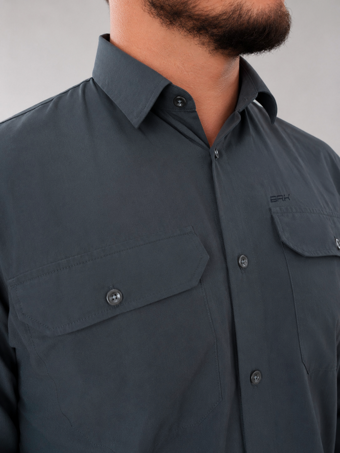 Camisa Adventure Cinza Chumbo com Proteção UV50+