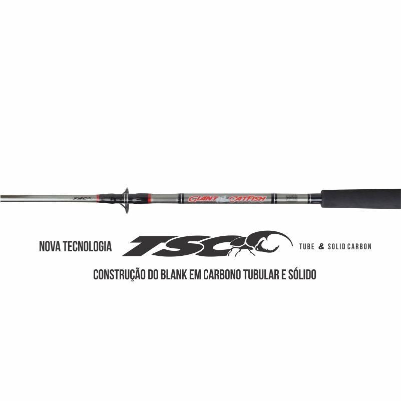 Vara de Pesca Marine Sports Giant Catfish GC-C661XXH 200lbs 1,98m - Carretilha (Inteiriça) - Brk Fishing