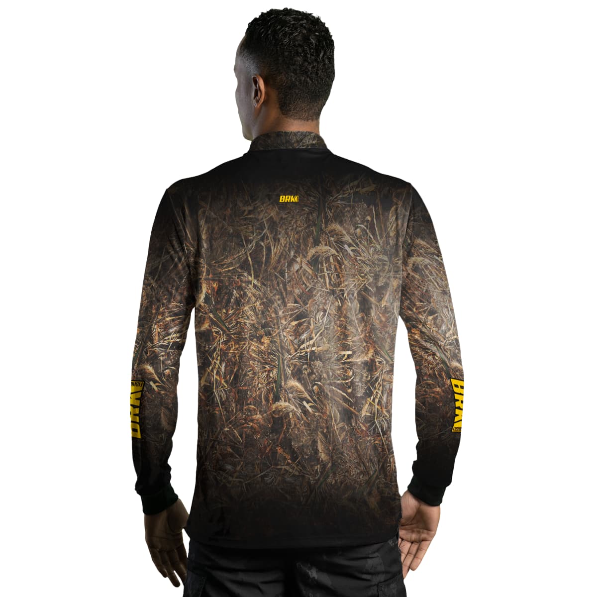 Camisa de Pesca Brk Camuflada Floresta com Proteção Solar UV50+ - Brk Fishing