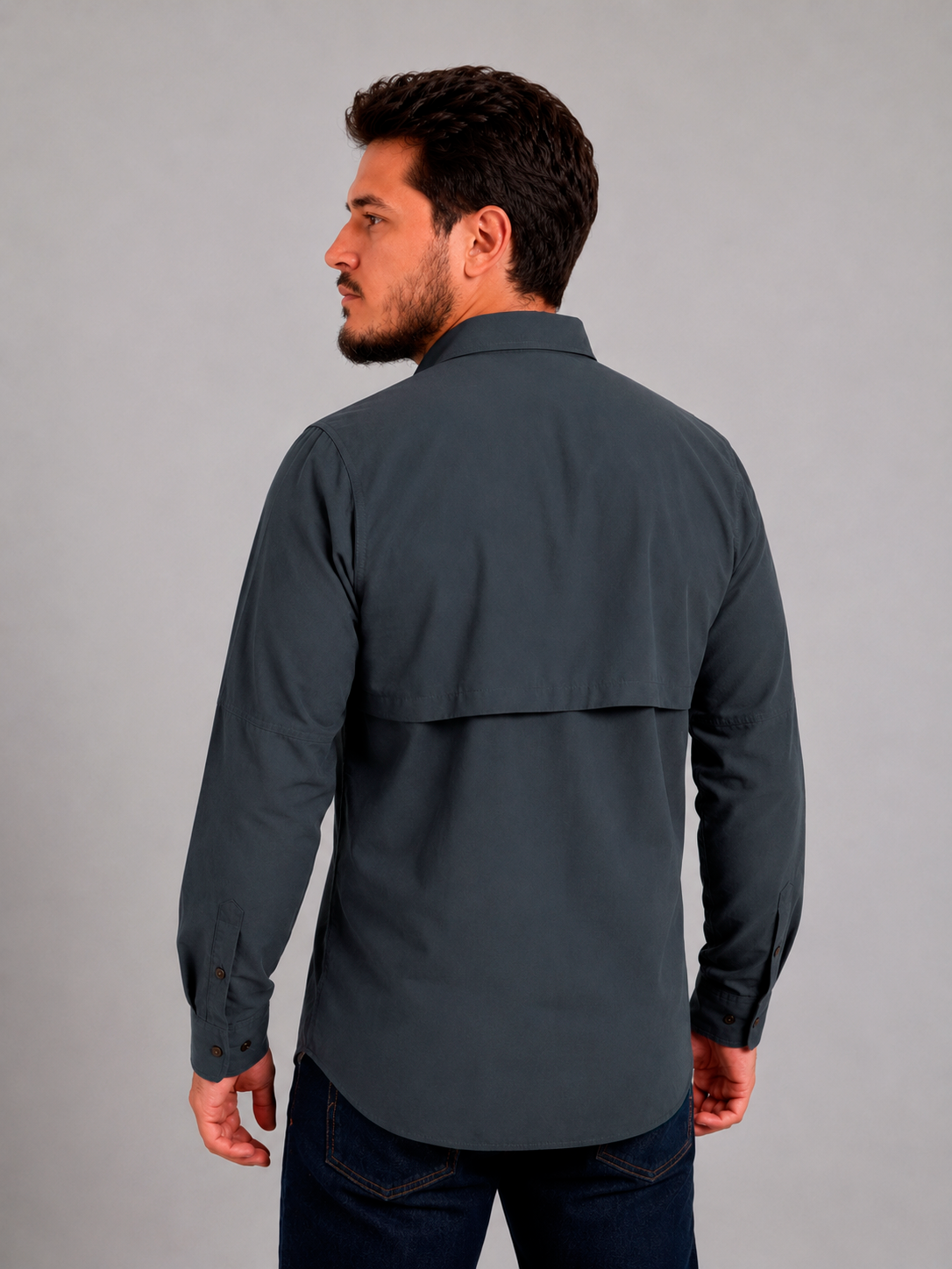Camisa Adventure Cinza Chumbo com Proteção UV50+