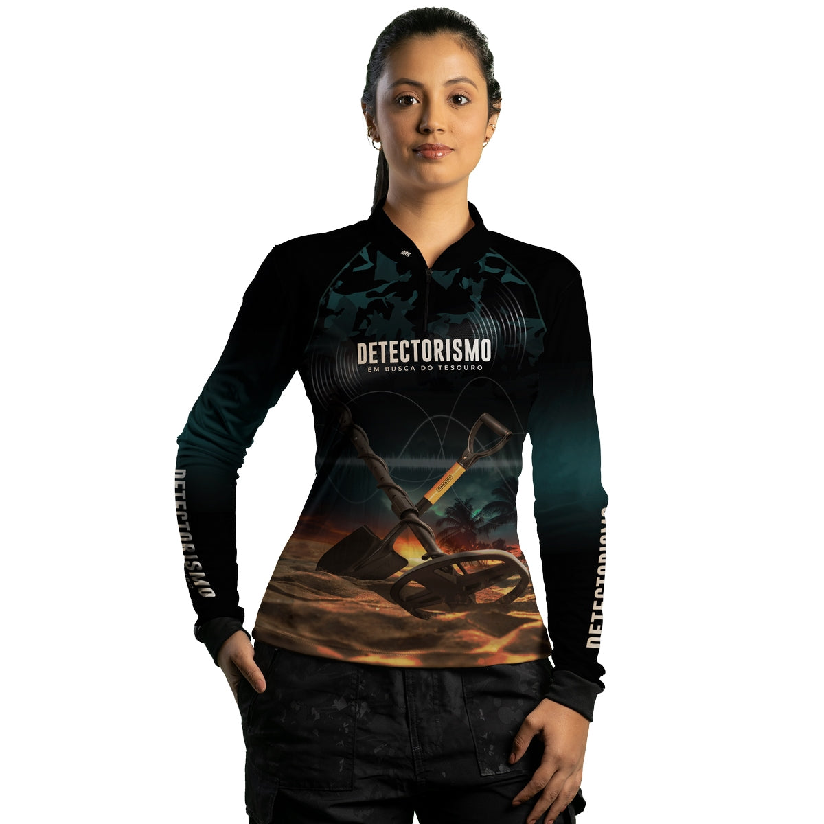 Camisa Feminina Brk Profissões Detectorismo com UV50+ - Brk Fishing