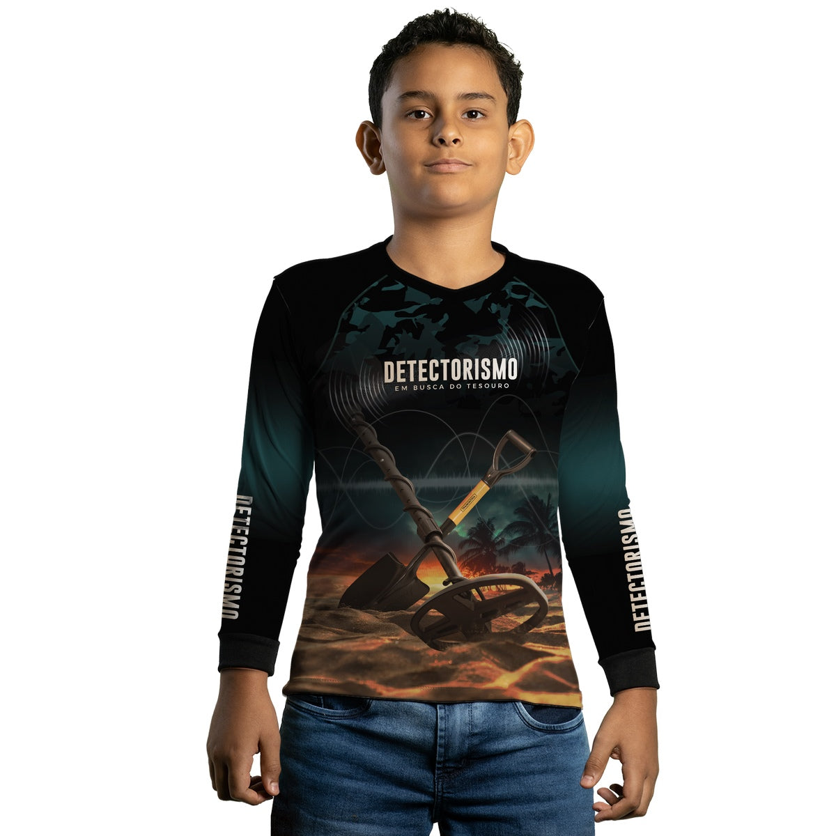 Camisa Infantil Brk Profissões Detectorismo com UV50+ - Brk Fishing
