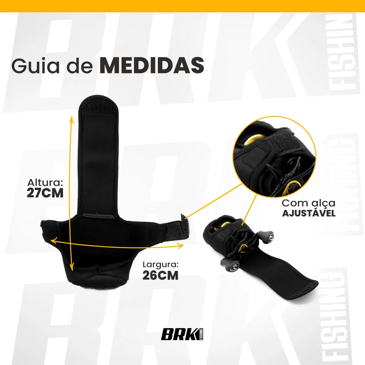 Capa Protetora de Carretilha Brk Perfil Baixo Fishing - Brk Fishing