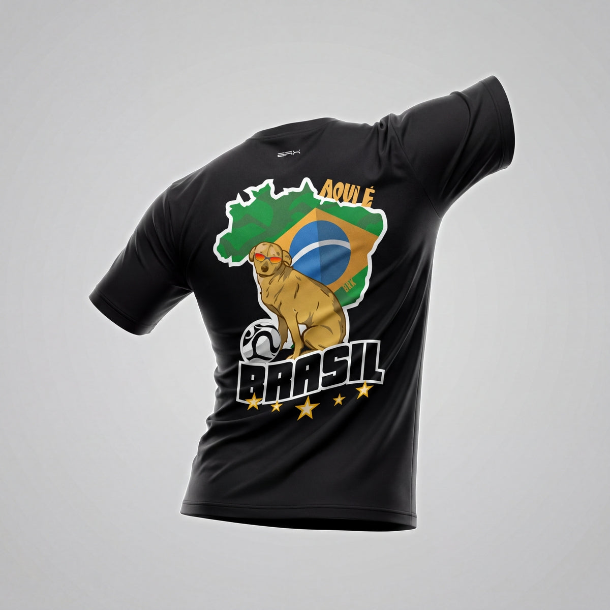 Camiseta Básica de Algodão Brk Aqui é o Brasil