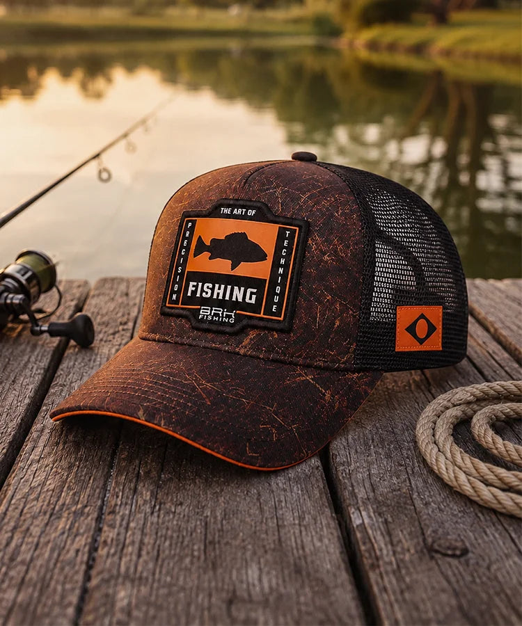 Boné BRK Fishing Realtree Laranja