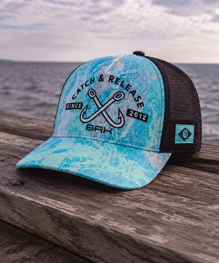 Boné de Pesca Fishing Catch And Release Azul