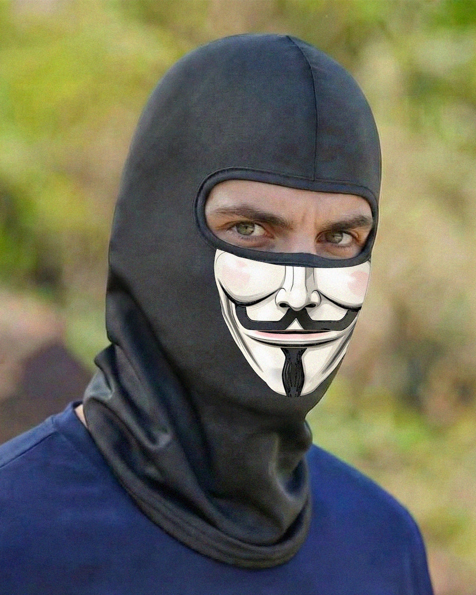 Bandana Balaclava Brk Guy Fawkes Anônimo com Proteção UV50+