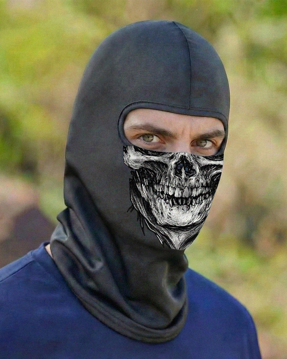 Bandana Balaclava Brk Caveira Realista com Proteção UV50+
