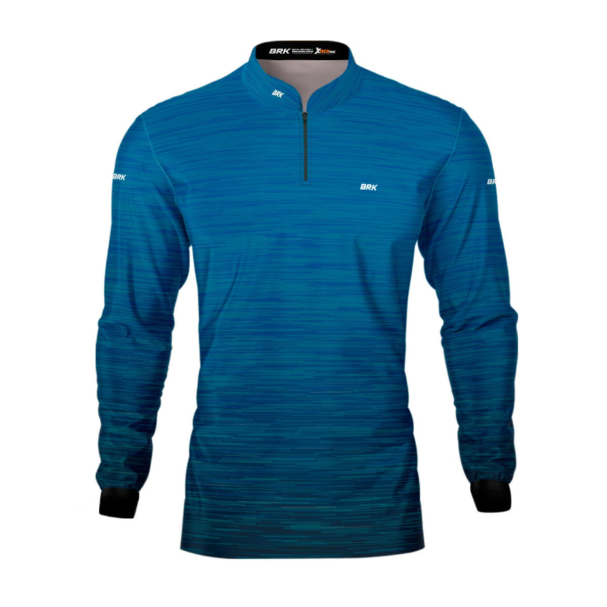 Camisa de Motociclismo Básica Brk Mescla Azul com Proteção Solar UV50+ - Brk Fishing