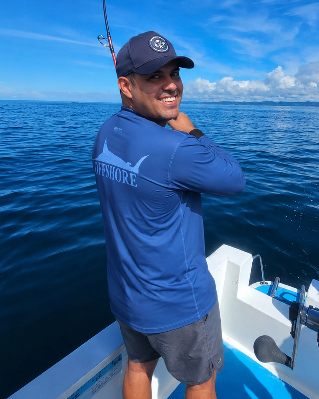 Camisa de Pesca em Alto Mar Peixe Marlim com Proteção UV50