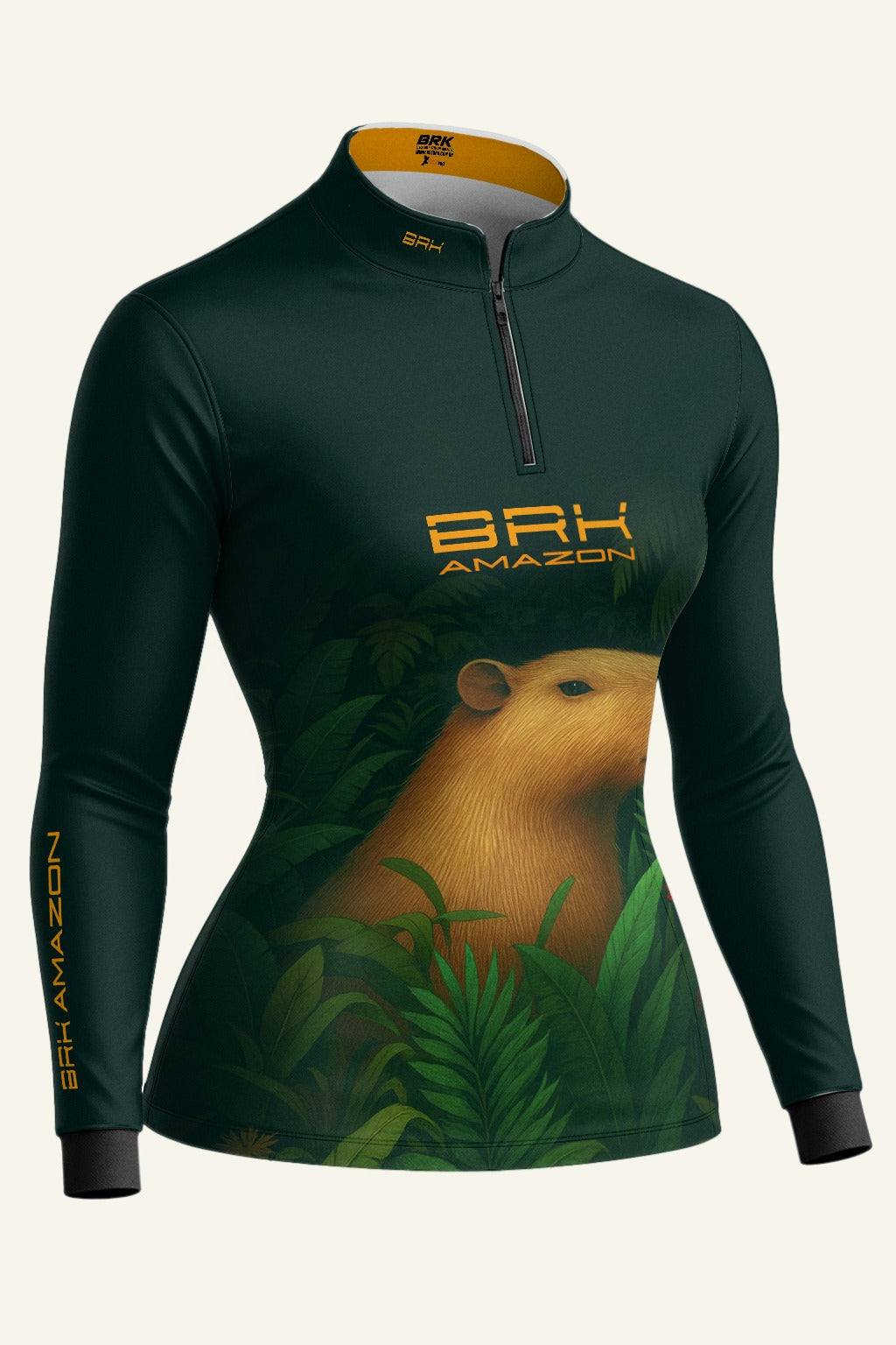 Camisa Feminina Brk Amazon Capivara com Proteção UV50 Brk Fishing
