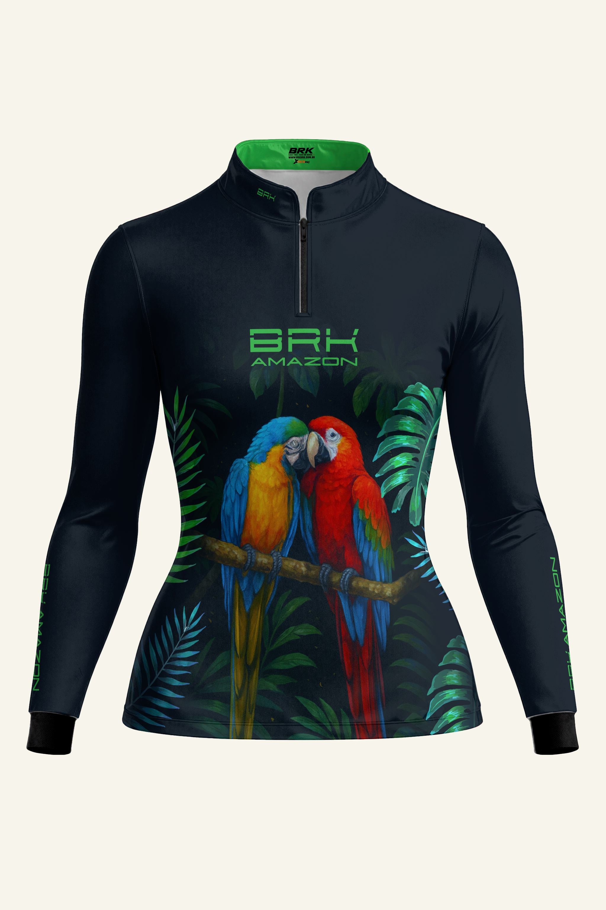 Camisa Feminina Brk Amazon Casal de Araras com Proteção UV50 Brk Fishing