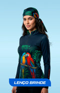 Camisa Feminina Brk Amazon Casal de Araras com Proteção UV50