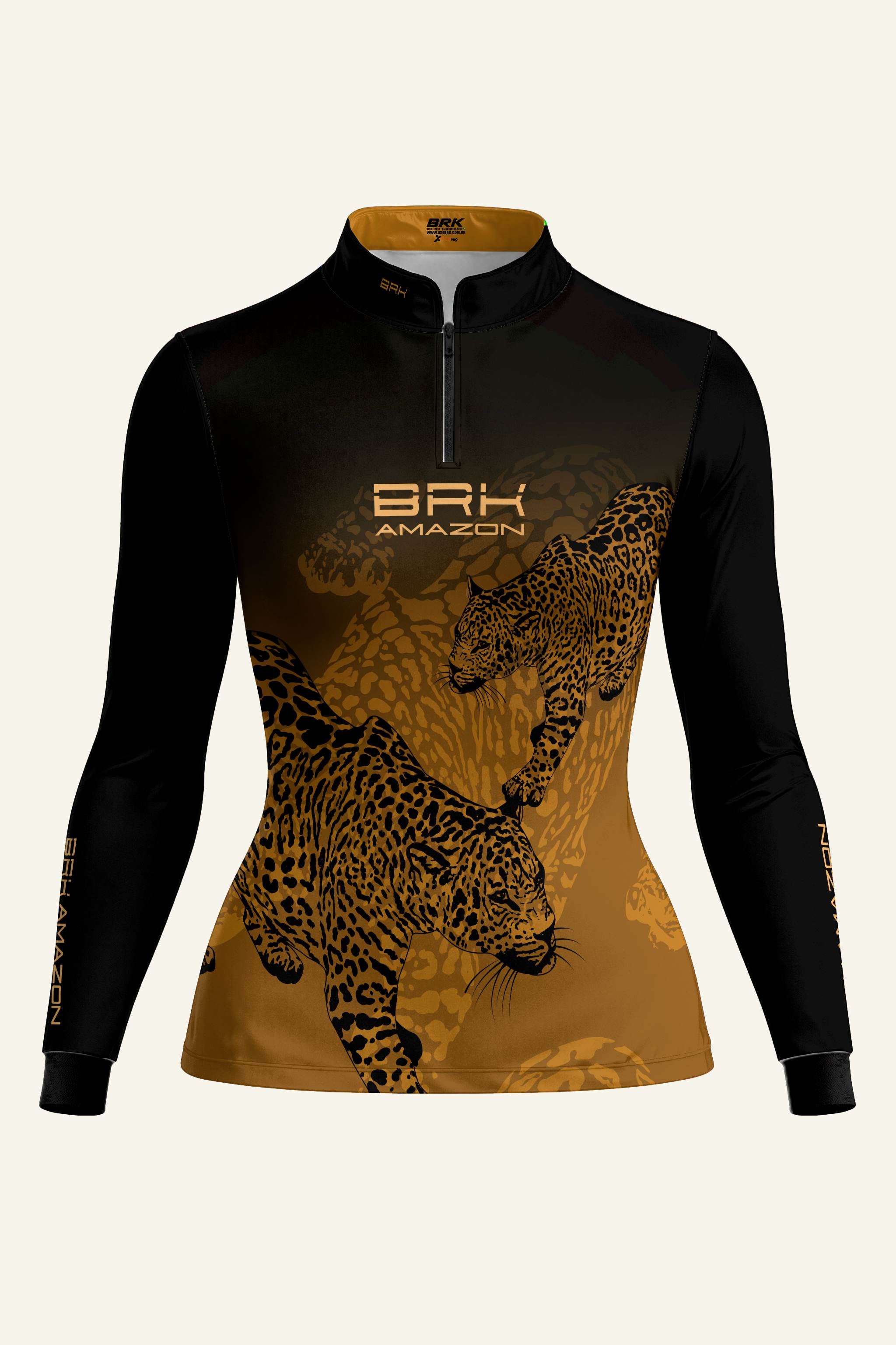 Camisa Feminina Brk Amazon Onça com Proteção UV50 Brk Fishing