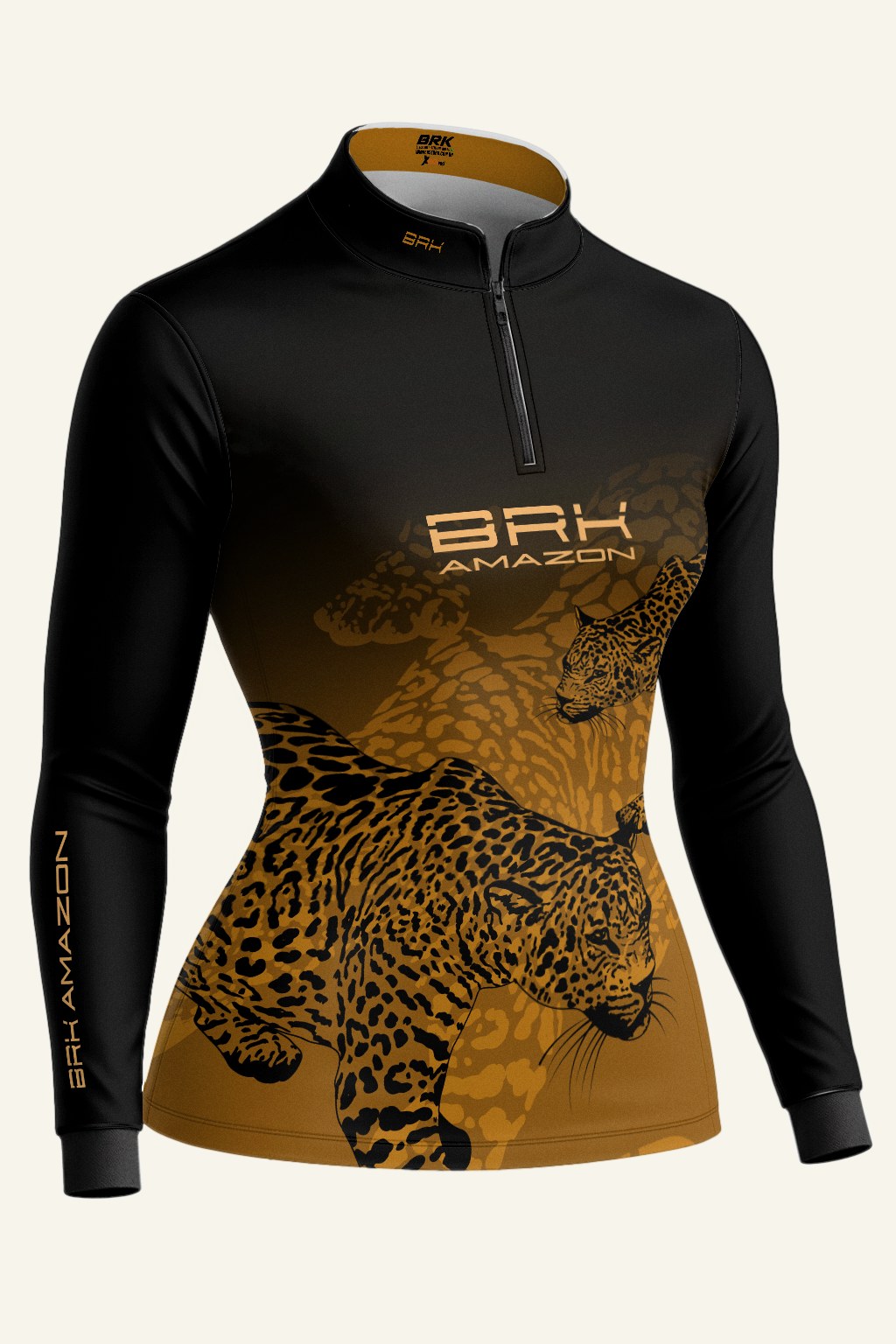 Camisa Feminina Brk Amazon Onça com Proteção UV50 Brk Fishing