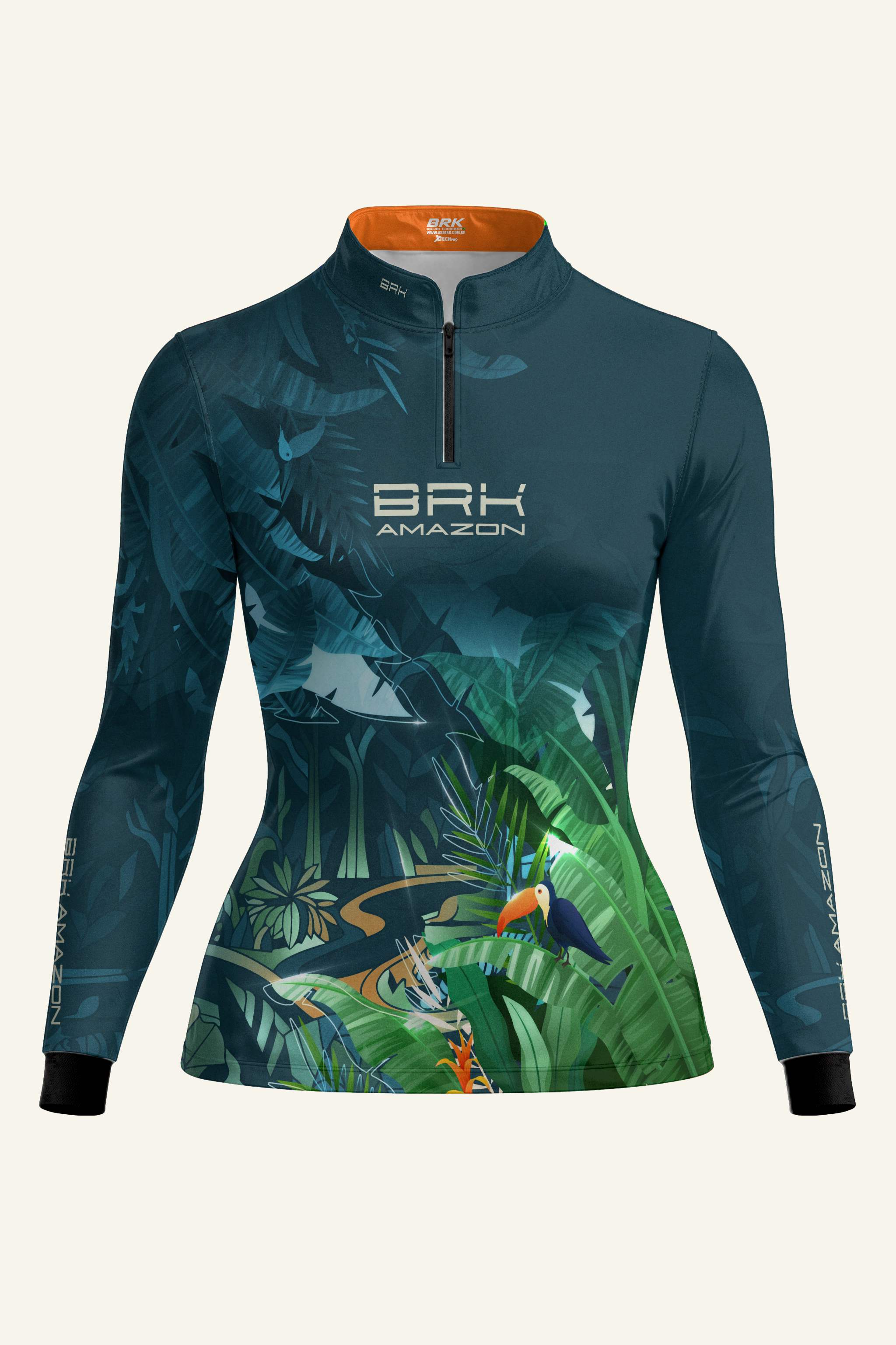 Camisa Feminina Brk Amazon Fauna e Flora com Proteção UV50 Brk Fishing