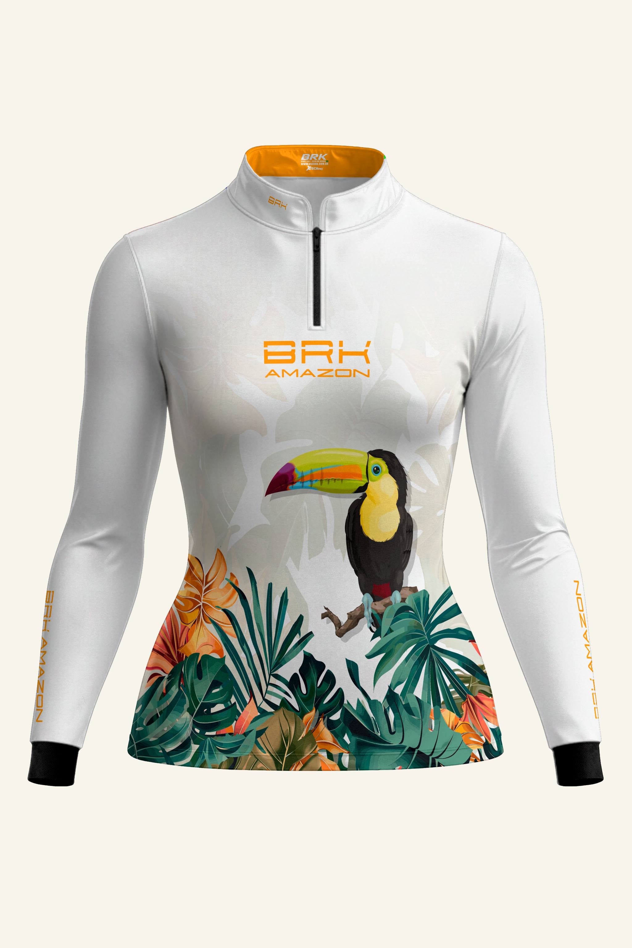 Camisa Feminina Brk Amazon Tucano com Proteção UV50 Brk Fishing