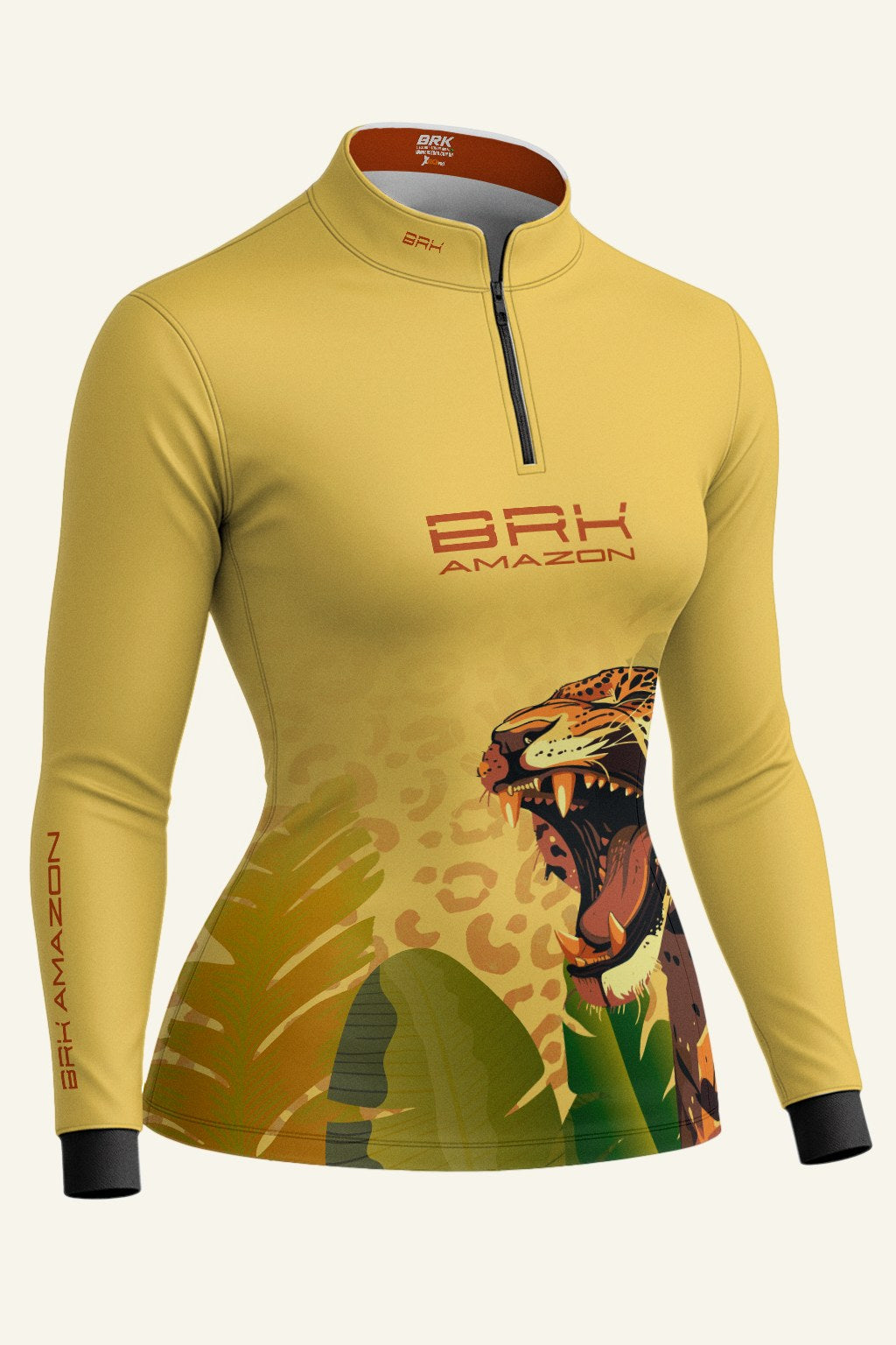 Camisa Feminina Brk Amazon Onça com Proteção UV50 Brk Fishing