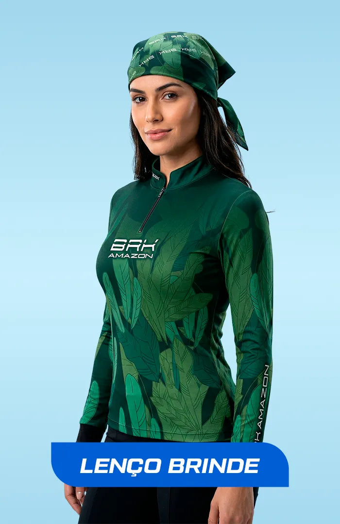 Camisa Feminina Brk Amazon Floresta com Proteção UV50