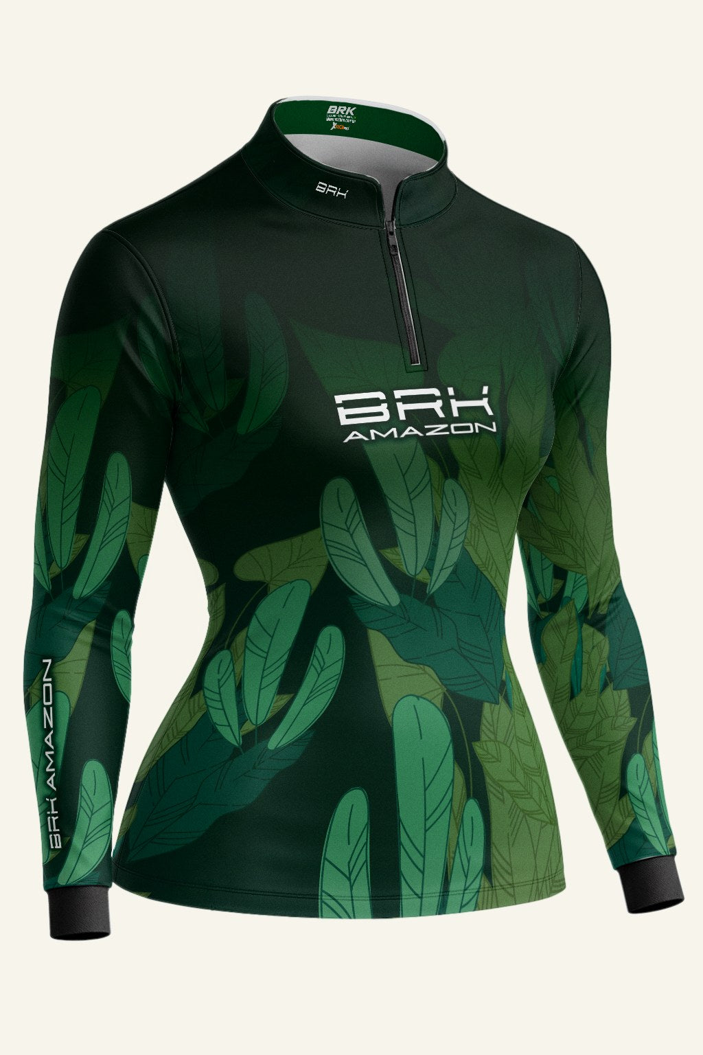 Camisa Feminina Brk Amazon Floresta com Proteção UV50 Brk Fishing