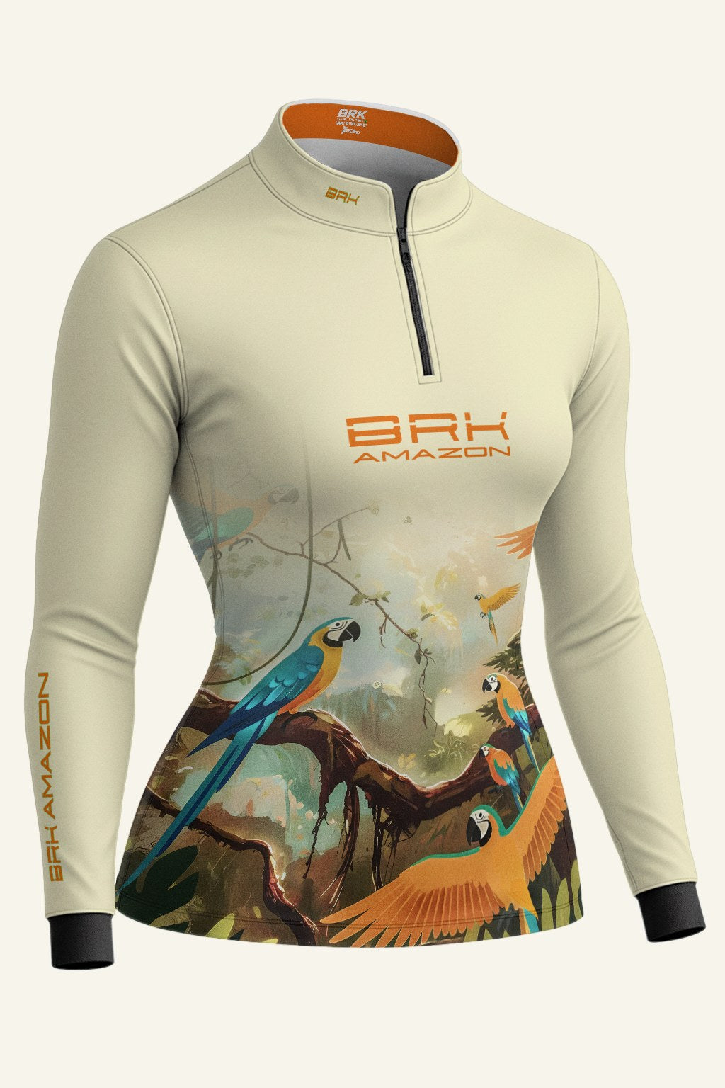 Camisa Feminina Brk Amazon Araras com Proteção UV50 Brk Fishing