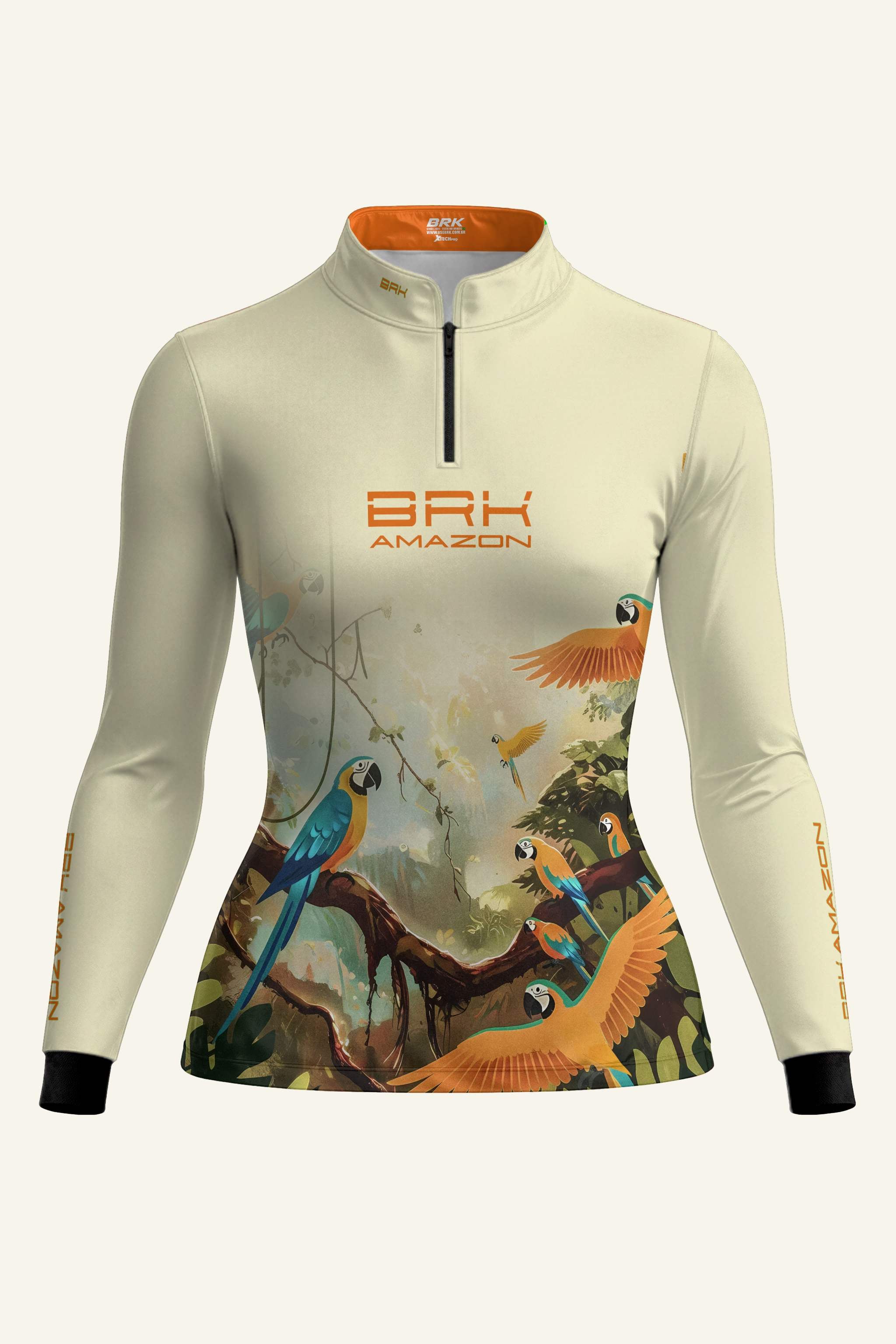 Camisa Feminina Brk Amazon Araras com Proteção UV50 Brk Fishing
