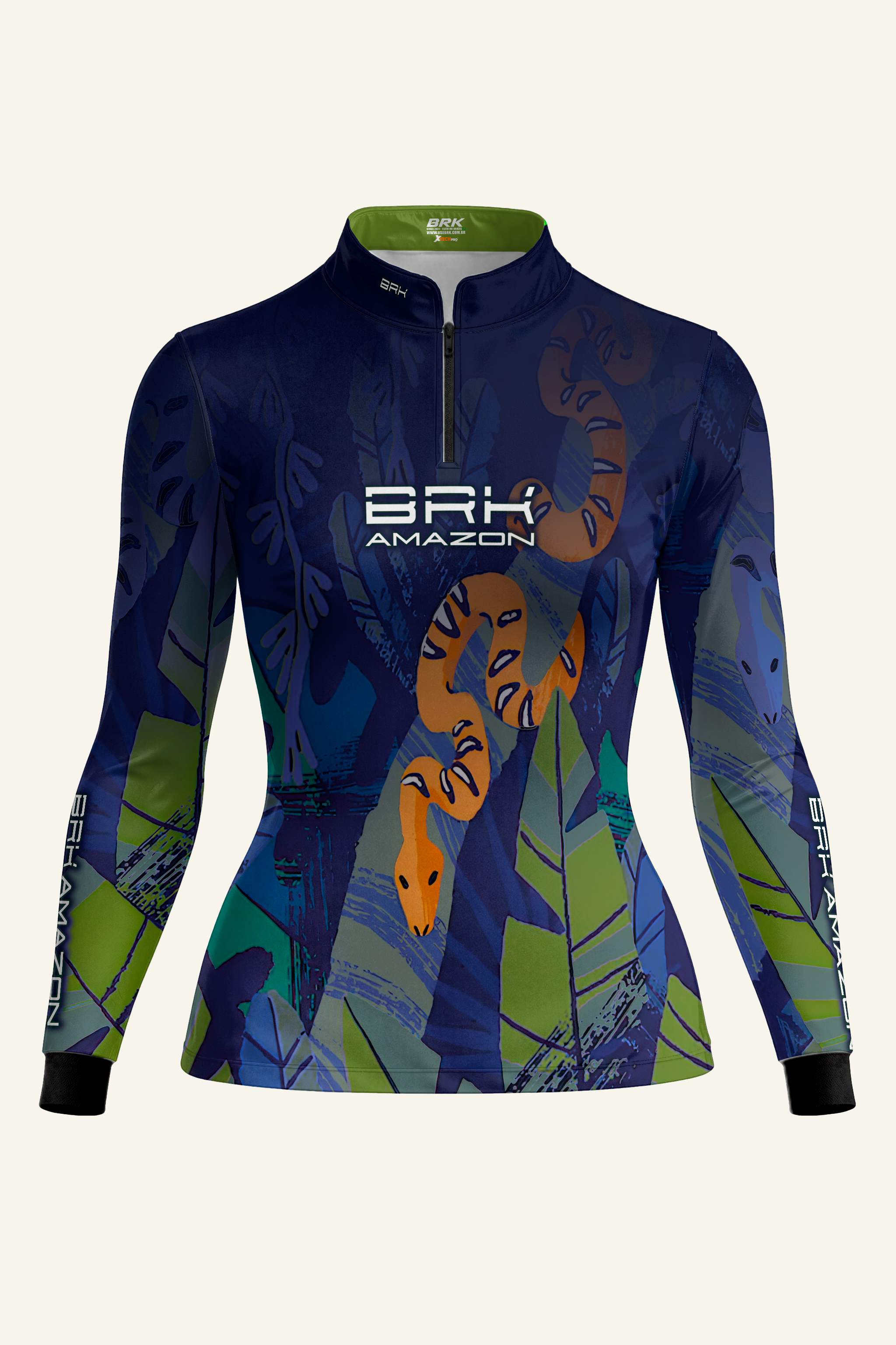 Camisa Feminina Brk Amazon Cobra com Proteção UV50 Brk Fishing