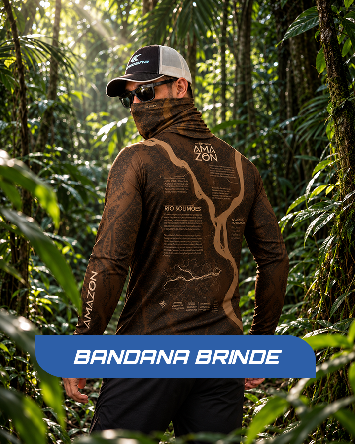 Camisa Amazon Rio Solimões Verde Musgo