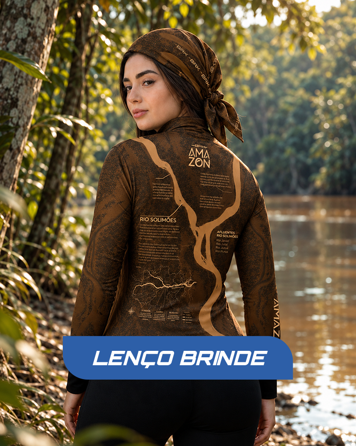 Camisa Feminina Amazon Rio Solimões Verde Musgo