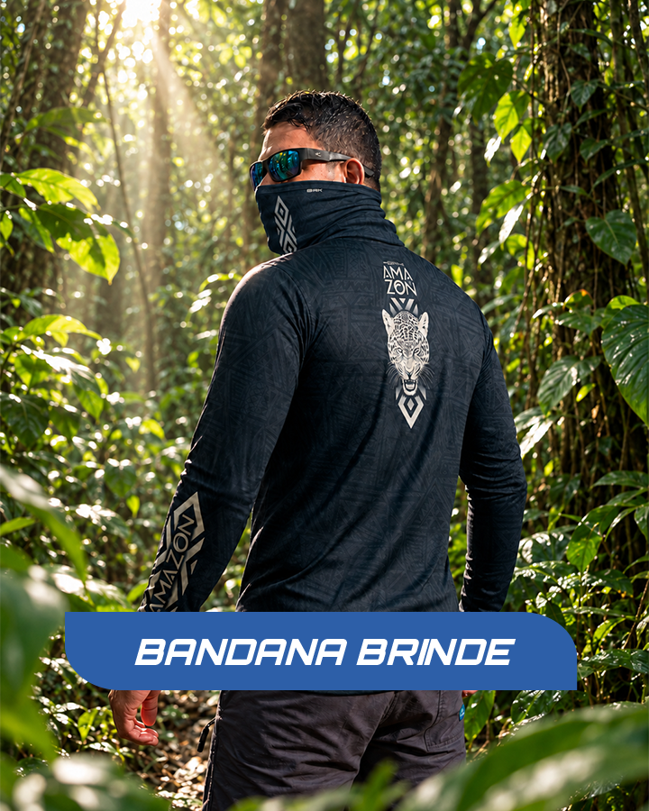 Camisa Amazon Onça-Pintada Azul