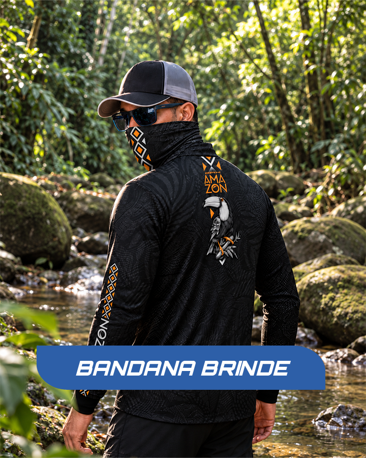 Camisa Amazon Tucano Amazônico Preto