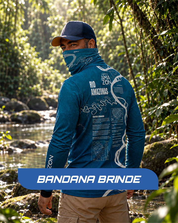 Camisa Amazon Rio Amazonas Azul