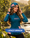 Camisa Feminina Amazon Boto-Cor-de-Rosa Azul Petróleo